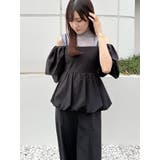 タフタバルーンペプラムロンパース | MERCURYDUO | 詳細画像15 