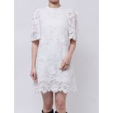 3Dスカラップレースミニワンピース | MERCURYDUO | 詳細画像1