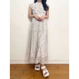 ベビーピンク | ラッフルプリーツティアードワンピース | MERCURYDUO