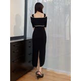 3WAY配色ストラップバッククロスハーフスリーブワンピース | MERCURYDUO | 詳細画像23 