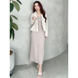 3WAY配色ストラップバッククロスハーフスリーブワンピース | MERCURYDUO | 詳細画像35 