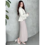 3WAY配色ストラップバッククロスハーフスリーブワンピース | MERCURYDUO | 詳細画像37 