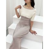 3WAY配色ストラップバッククロスハーフスリーブワンピース | MERCURYDUO | 詳細画像42 