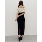 3WAY配色ストラップバッククロスハーフスリーブワンピース | MERCURYDUO | 詳細画像47 