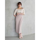 3WAY配色ストラップバッククロスハーフスリーブワンピース | MERCURYDUO | 詳細画像6 