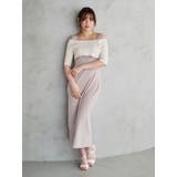 3WAY配色ストラップバッククロスハーフスリーブワンピース | MERCURYDUO | 詳細画像7 