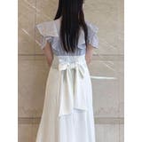 シアーチェックラッフルドッキングワンピース | MERCURYDUO | 詳細画像10