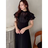 シアーチェックラッフルドッキングワンピース | MERCURYDUO | 詳細画像20