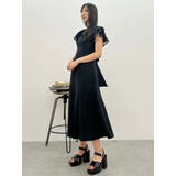 シアーチェックラッフルドッキングワンピース | MERCURYDUO | 詳細画像48