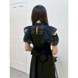 シアーチェックラッフルドッキングワンピース | MERCURYDUO | 詳細画像50