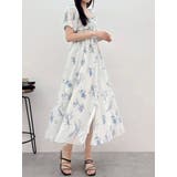 ボタニカルフラワー2WAYシャーリングワンピース | MERCURYDUO | 詳細画像21 