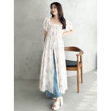 ボタニカルフラワー2WAYシャーリングワンピース | MERCURYDUO | 詳細画像4 