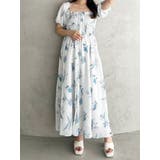 ボタニカルフラワー2WAYシャーリングワンピース | MERCURYDUO | 詳細画像9 