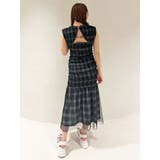 シアーチェックシャーリングマーメイドワンピース | MERCURYDUO | 詳細画像11