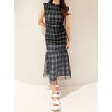 シアーチェックシャーリングマーメイドワンピース | MERCURYDUO | 詳細画像13