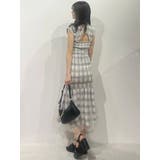 シアーチェックシャーリングマーメイドワンピース | MERCURYDUO | 詳細画像16