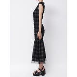 シアーチェックシャーリングマーメイドワンピース | MERCURYDUO | 詳細画像27