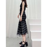 シアーチェックシャーリングマーメイドワンピース | MERCURYDUO | 詳細画像3