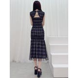 シアーチェックシャーリングマーメイドワンピース | MERCURYDUO | 詳細画像4