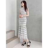 シアーチェックシャーリングマーメイドワンピース | MERCURYDUO | 詳細画像6