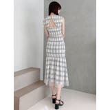 シアーチェックシャーリングマーメイドワンピース | MERCURYDUO | 詳細画像8