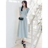 リネンライクバックレースアップワンピース | MERCURYDUO | 詳細画像2 