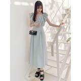 リネンライクバックレースアップワンピース | MERCURYDUO | 詳細画像3 