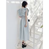 リネンライクバックレースアップワンピース | MERCURYDUO | 詳細画像4 