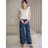 リボンプリントデニムパンツ | MERCURYDUO | 詳細画像3 