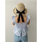 ベージュ | ストローつば広ハット | MERCURYDUO