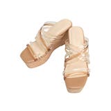 ベージュ | クリアチューブウェッジサンダル | MERCURYDUO