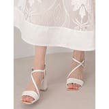 メタルパーツストラップサンダル | MERCURYDUO | 詳細画像1 