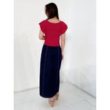 カシュクールラッフルコンパクトニット | MERCURYDUO | 詳細画像22 