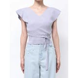 カシュクールラッフルコンパクトニット | MERCURYDUO | 詳細画像23 