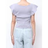 カシュクールラッフルコンパクトニット | MERCURYDUO | 詳細画像25 