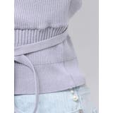 カシュクールラッフルコンパクトニット | MERCURYDUO | 詳細画像28 