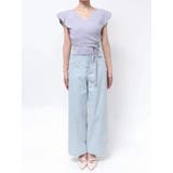 カシュクールラッフルコンパクトニット | MERCURYDUO | 詳細画像37 