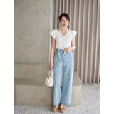 カシュクールラッフルコンパクトニット | MERCURYDUO | 詳細画像4 