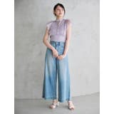 2WAYオーガンジードッキングラッフルニット | MERCURYDUO | 詳細画像7 