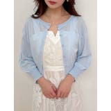 アイスブルー | 2WAYシアーコンパクトカーディガン | MERCURYDUO