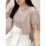 ベージュ | クロップドニットアンサンブル | MERCURYDUO