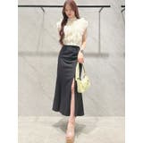 バックレースアップストレッチマーメイドスカート | MERCURYDUO | 詳細画像45