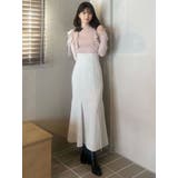 バックレースアップストレッチマーメイドスカート | MERCURYDUO | 詳細画像50