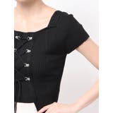 レイヤードライクレースアップニット | MERCURYDUO | 詳細画像15 