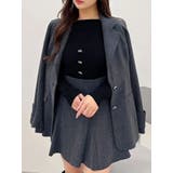 チャコールグレー | フィットアンドフレアジャケット | MERCURYDUO