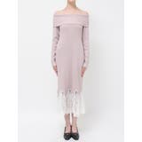 レーストリムオフショルニットワンピース | MERCURYDUO | 詳細画像23 