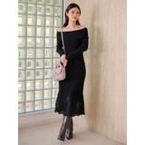 レーストリムオフショルニットワンピース | MERCURYDUO | 詳細画像6 