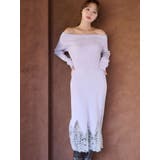 レーストリムオフショルニットワンピース | MERCURYDUO | 詳細画像8 