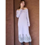 レーストリムオフショルニットワンピース | MERCURYDUO | 詳細画像9 