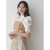 ダブルカラービスチェドッキングパワショルシャツワンピース | MERCURYDUO | 詳細画像23
